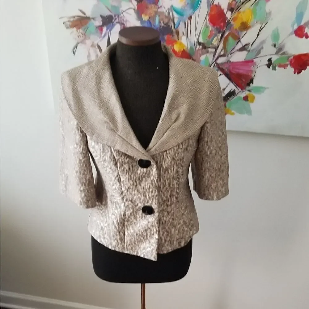 DressBarn Gold Jacket sz8